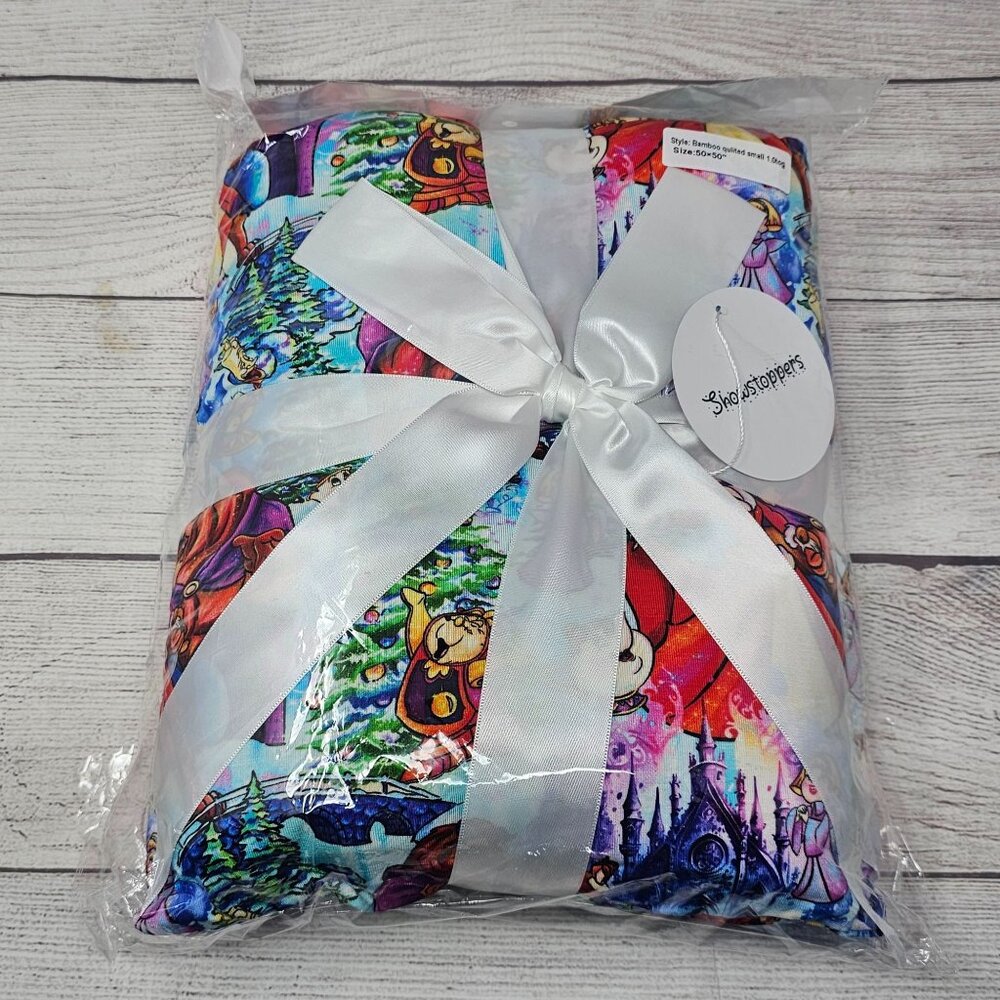 NEW!! Showstoppers Beauty & The‎ Beast Quilted Bamboo Blanket 1.0tog 50'x50"